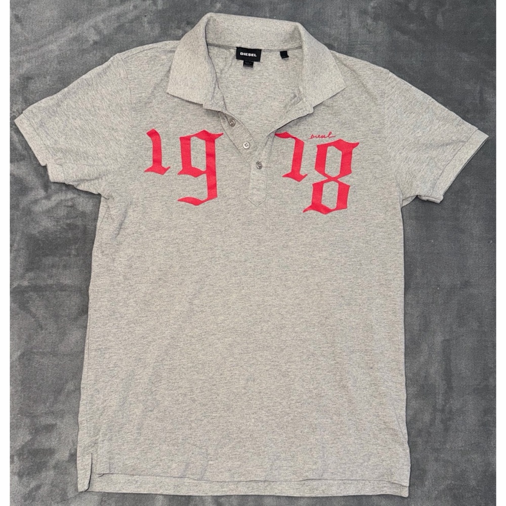 Diesel Polo with Rose Graphic